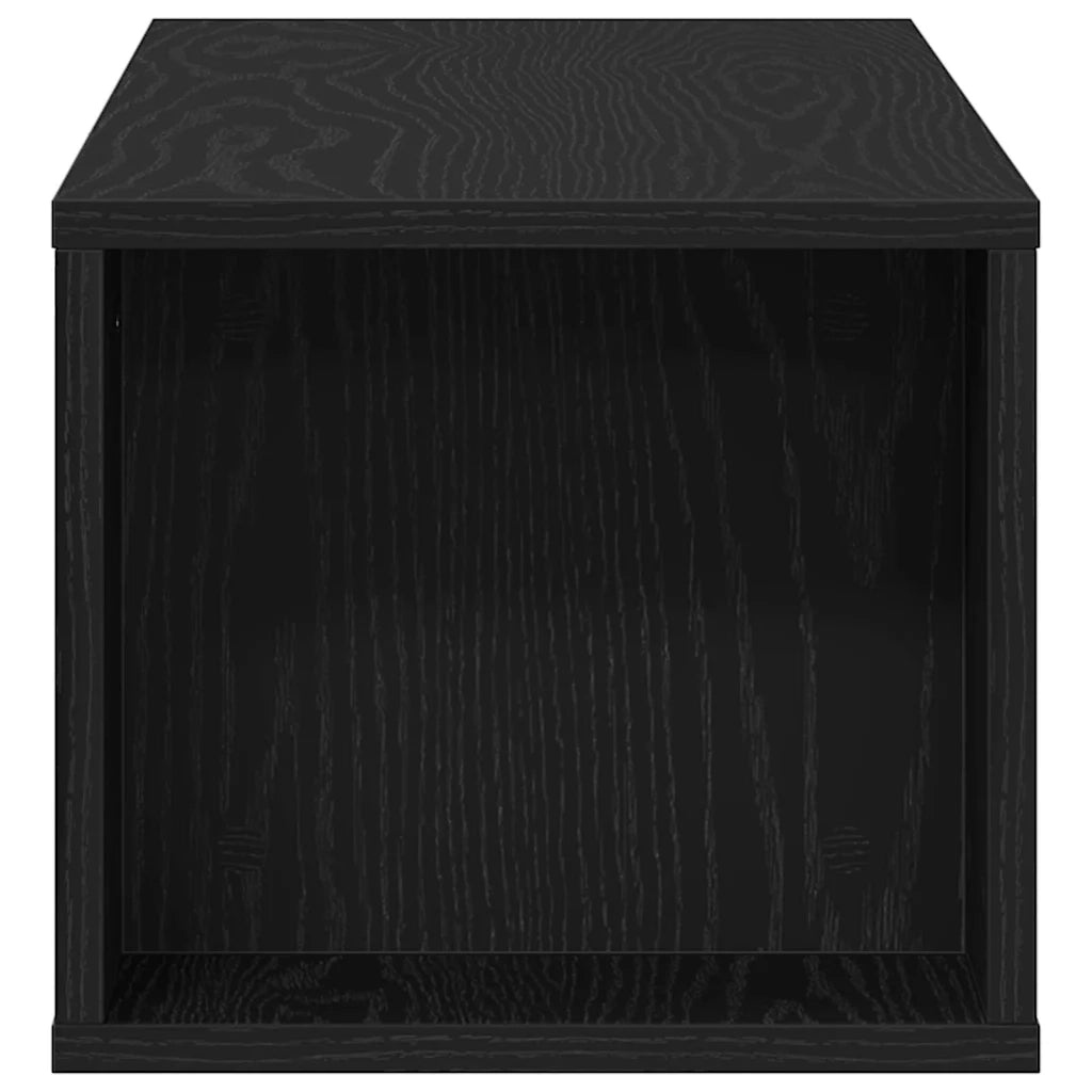 Mobile TV 100 x 30 x 26,5 cm Rovere Nero Legno ingegnerizzato 862600