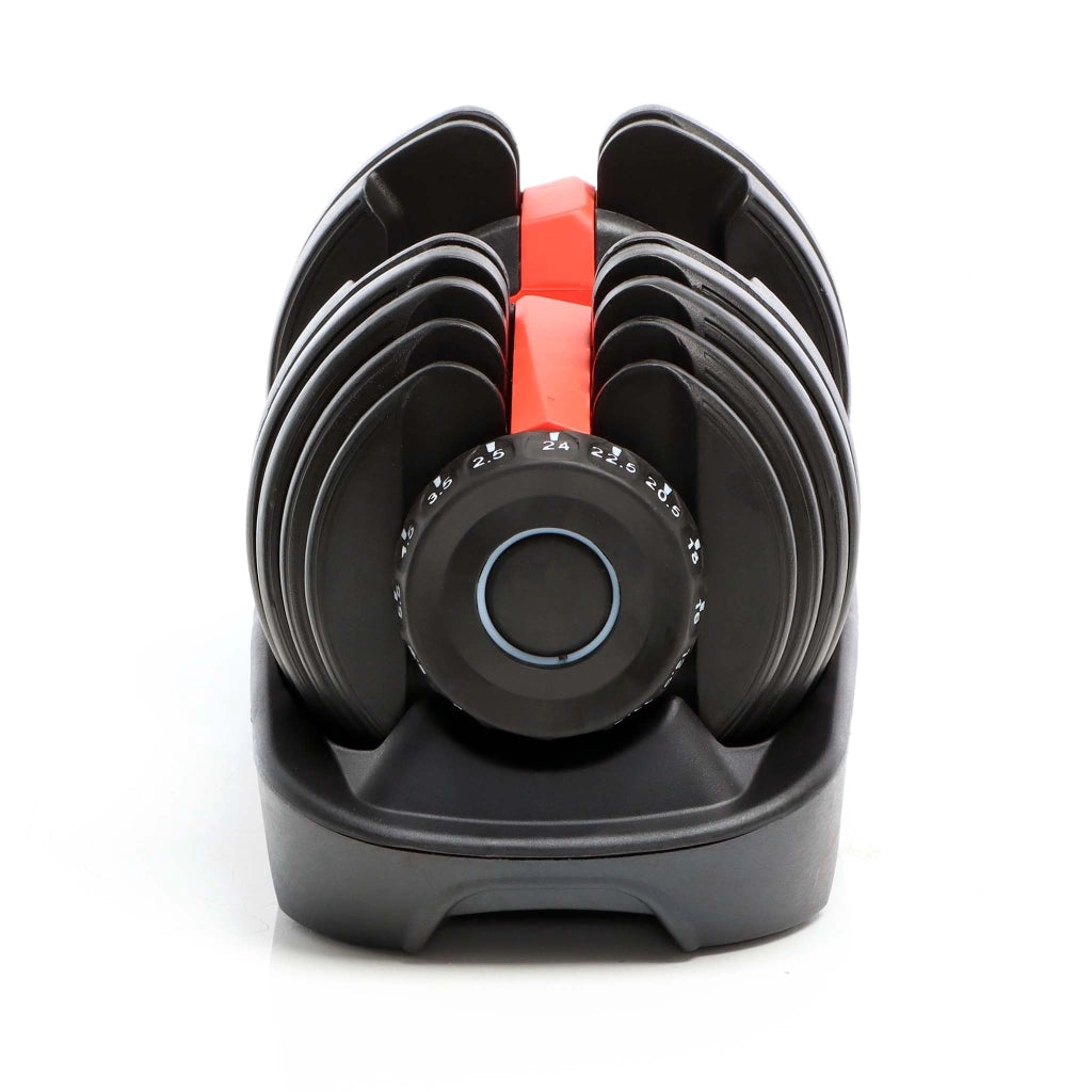 LUXTRI Manubrio regolabile max 24 kg con meccanismo girevole, per fitness allenamento forza