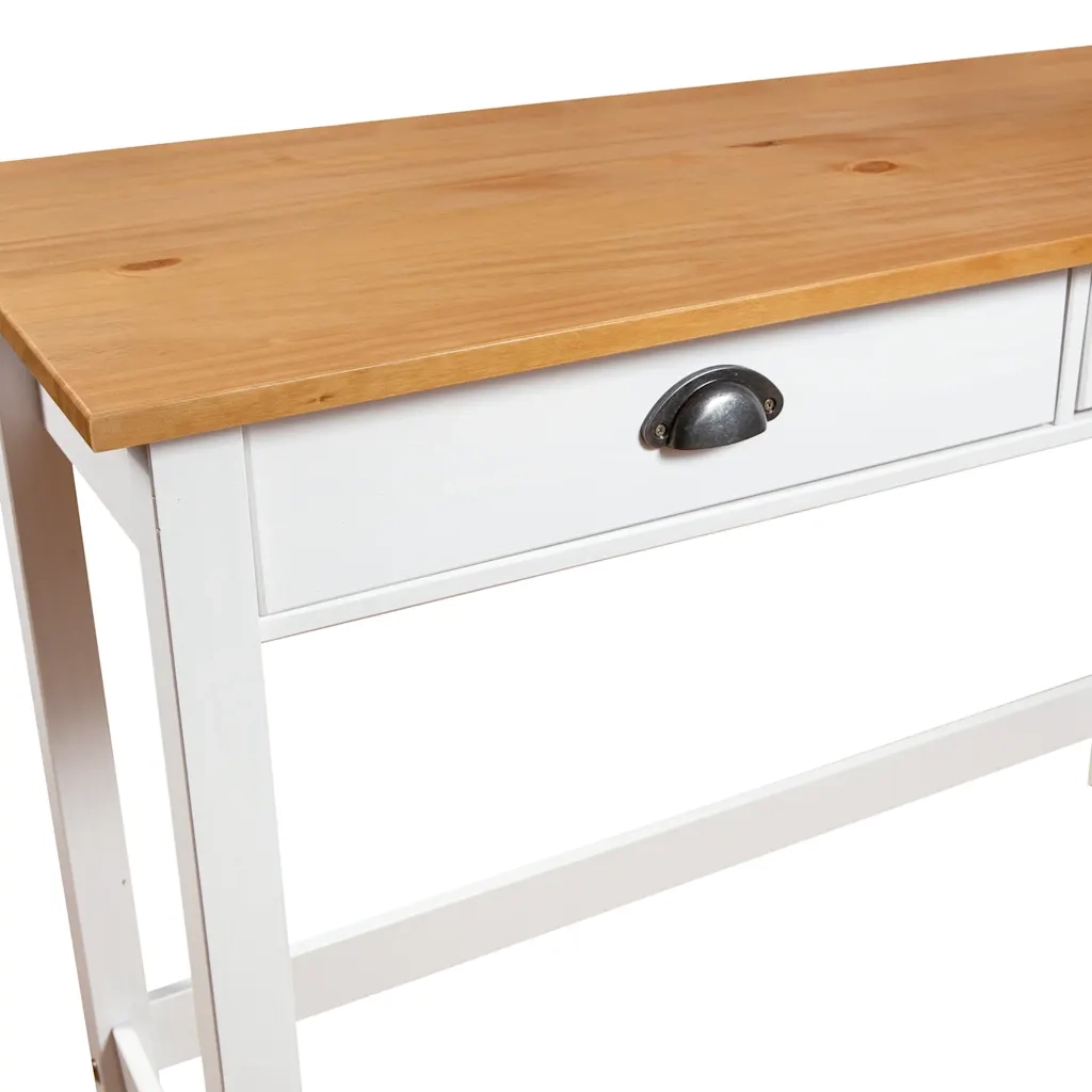 Consolle | Tavolo d'Ingresso Hill con 2 Cassetti 110x45x74 cm in Massello di Pino
