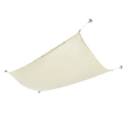 Tenda a Vela per Uso Esterno Parasole Richiudibile Vela Rettangolare 140 x 420 cm Ombreggiante Antivento Impermeabile con Protezione Raggi UV - Beige