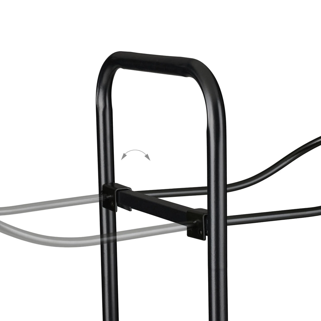 Pratico porta palloni scomparto spazioso 87 x 60 x 23,5 cm in metallo nero 13_0016776