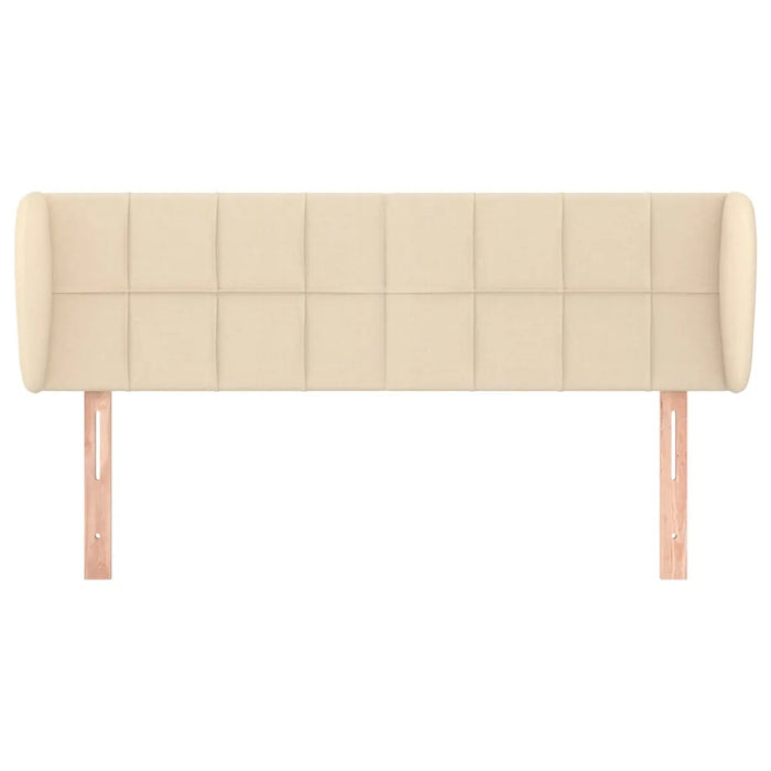 Testiera ad Orecchio Crema 147x23x78/88 cm in Tessuto