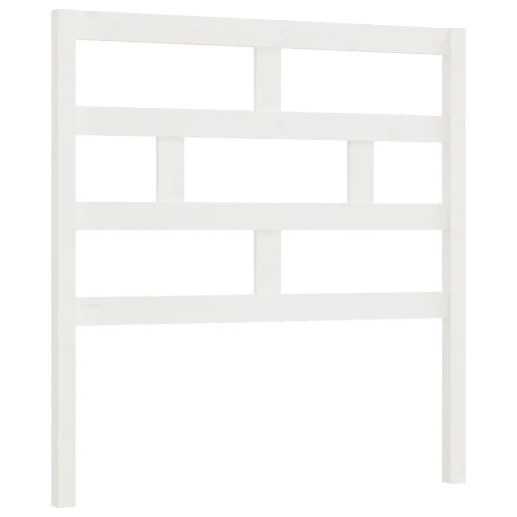Testiera per Letto-Testata-Testiera Decorativa Bianca 96x4x100 cm in Legno Massello di Pino 639146