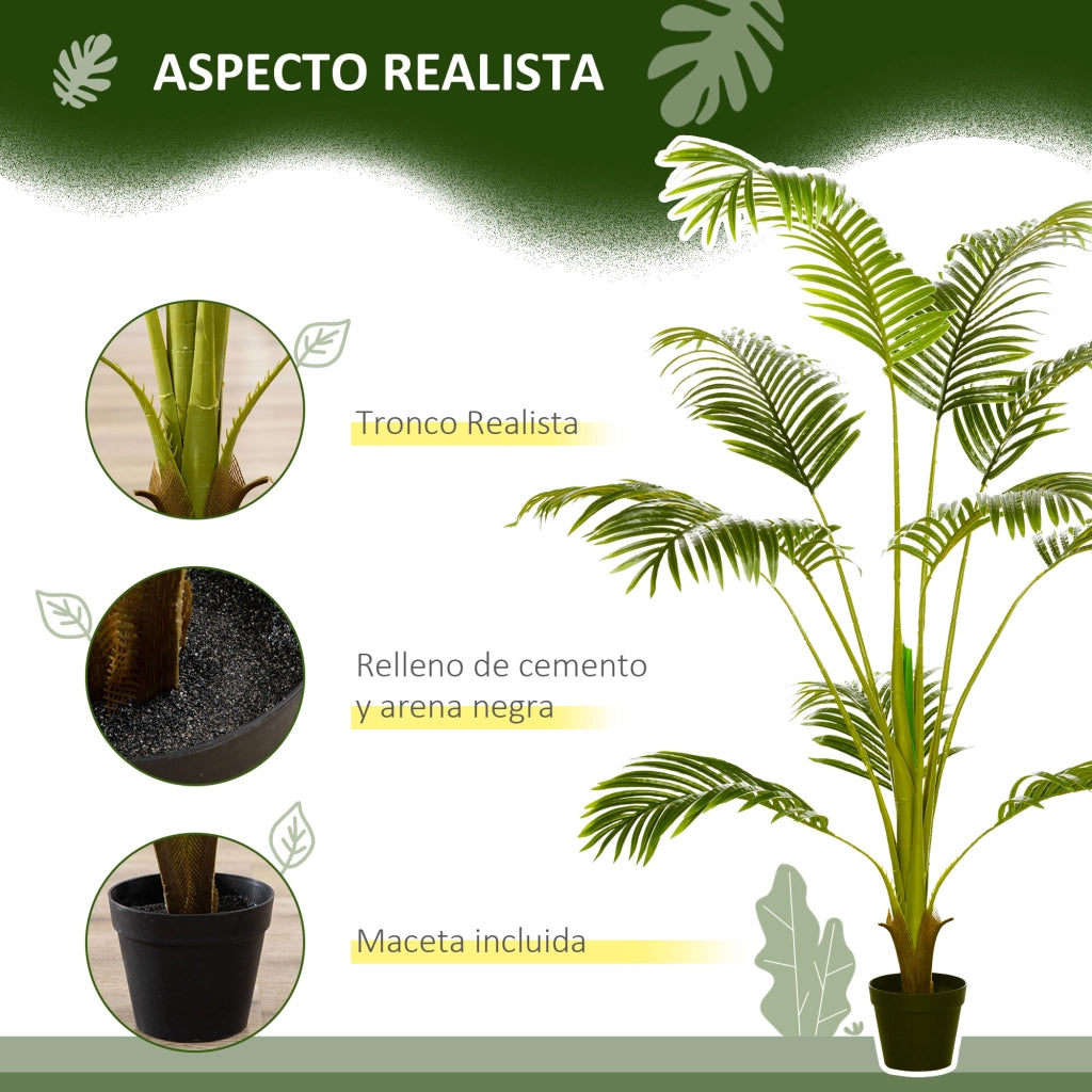 Palma Areca Artificiale ¨C Xylo ¨C 170 cm 11 Foglie Verde per Interno
