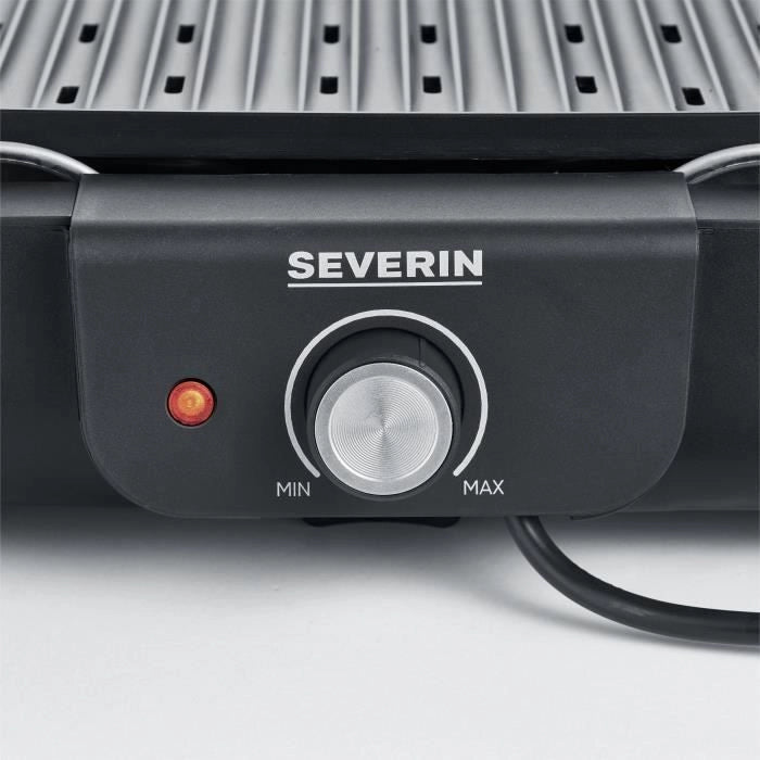 Barbecue elettrico da tavolo - SEVERIN - PG8556 - Plancha grill con piastra rigata antiaderente