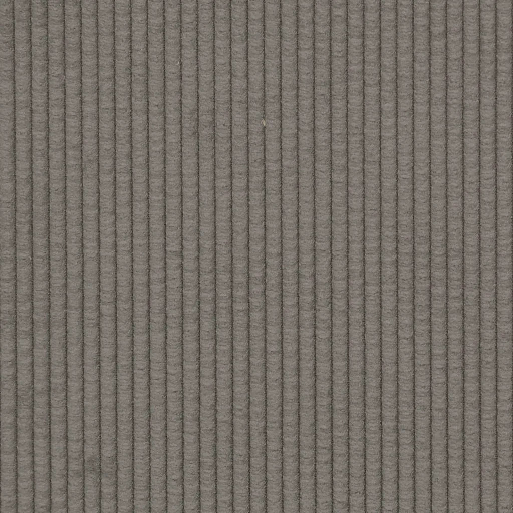 Divano Divanetto Grigio Chiaro 109cm Tessuto di Velluto a Coste 4100522