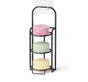 Sostegno per doccia - Organizzazione - 1 pezzo - Bianco - Acciaio inossidabile - 11" H x 4,5" L x 4" P