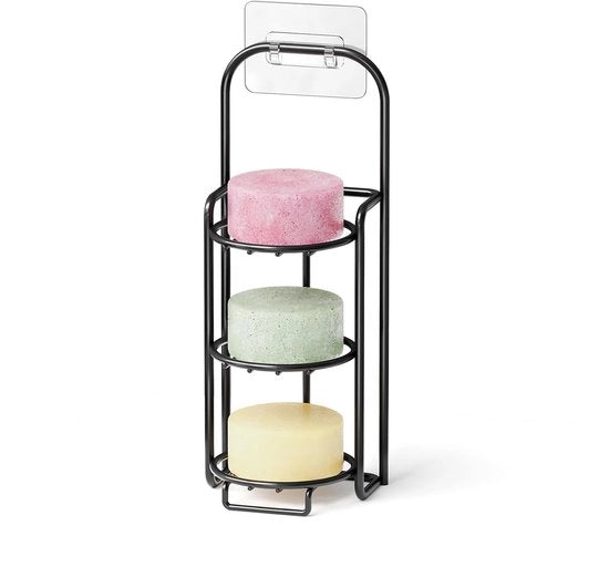 Sostegno per doccia - Organizzazione - 1 pezzo - Bianco - Acciaio inossidabile - 11" H x 4,5" L x 4" P