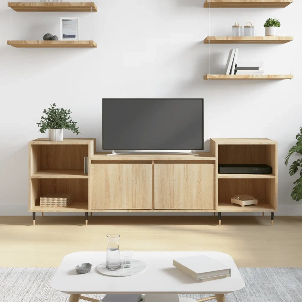 vidaXL Mobile Porta TV Rovere Sonoma 160x35x55 cm Legno Multistrato
