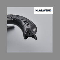 ADRIAN | Rubinetteria da bagno di design in acciaio inox con effetto cigno per lavabo lussuoso nero opaco ristorazione | miscelatore bagno 2 attacchi