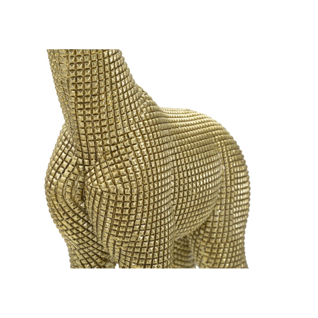 Scultura Giraffa 1, Oro, Poliresina, 19,8x8x40 cm