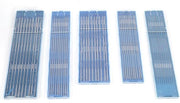 Decine di wolfraam laselektroden TIG regolate a lantano puntate a regolazione 10/16/24 mm - blu - 24 x 150 mm.