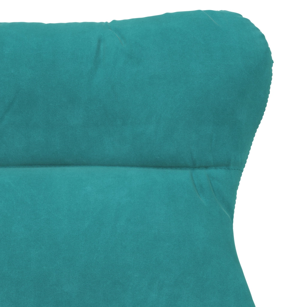 Sedia Relax Turquoise in Velluto
