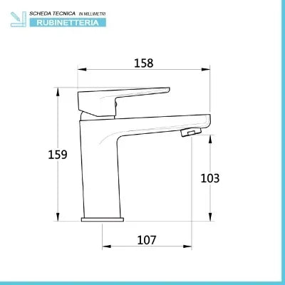 Set miscelatori lavabo bidet e doccia a incasso nero opaco  Erika