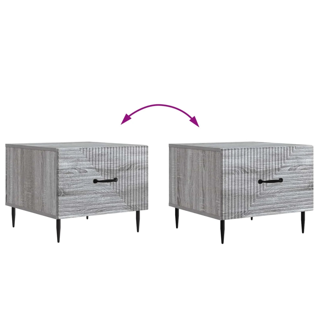 Tavolino da salotto con cassetto Grigio Sonoma 49 x 50 x 40 cm 894971
