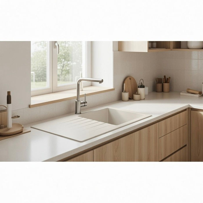 Lavello 86 cm da incasso in sintetico effetto granito una vasca - Avena