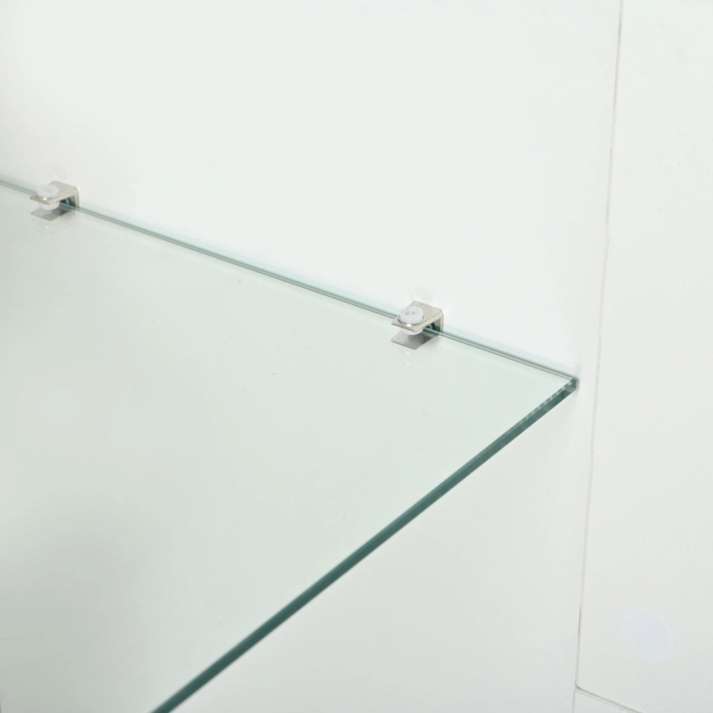 Set mobile porta TV con LED e fronti lucide, 1 anta, 2 cassetti e 2 vani aperti, stile moderno, per soggiorno, bianco