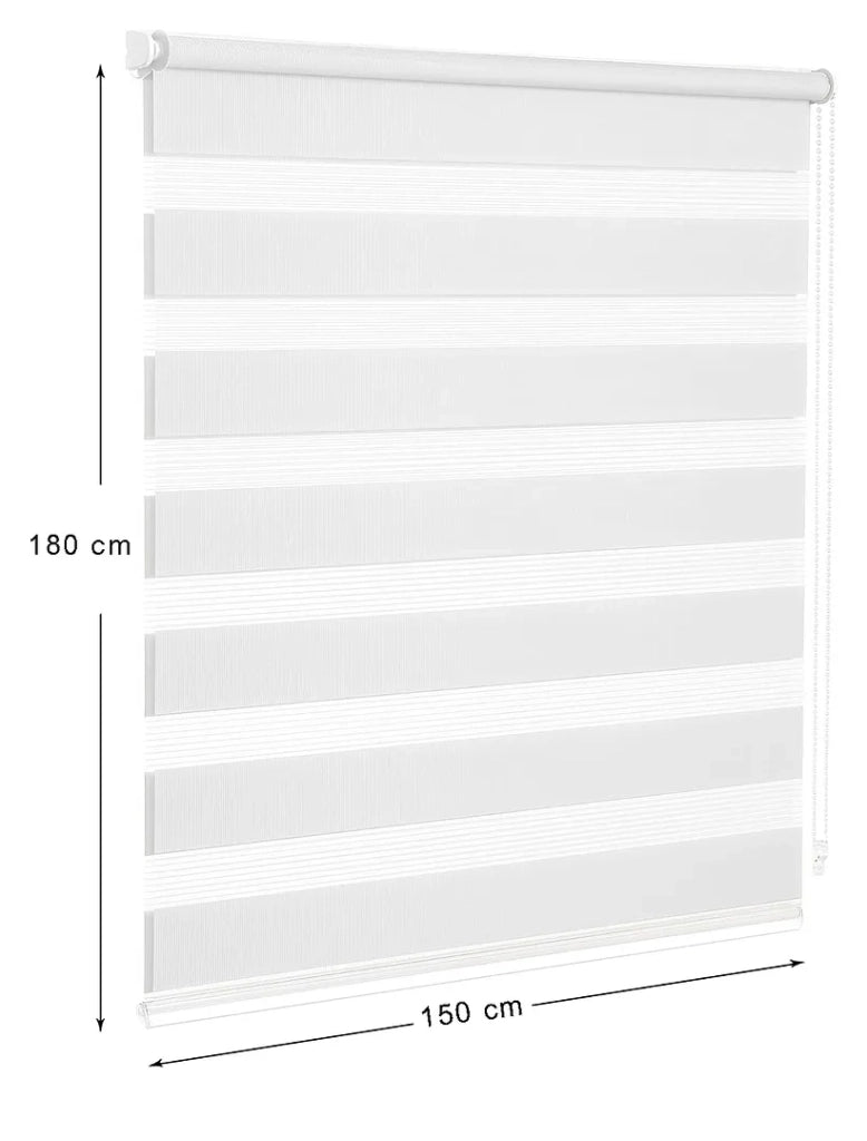 Tenda a Rullo 150x180 Cm Finestra Porta Interno Casa Ufficio Kit Montaggio Parete Telaio No Fori Nero
