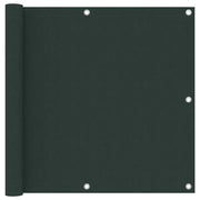 Paravento da Balcone Verde Scuro 90x600 cm Tessuto Oxford