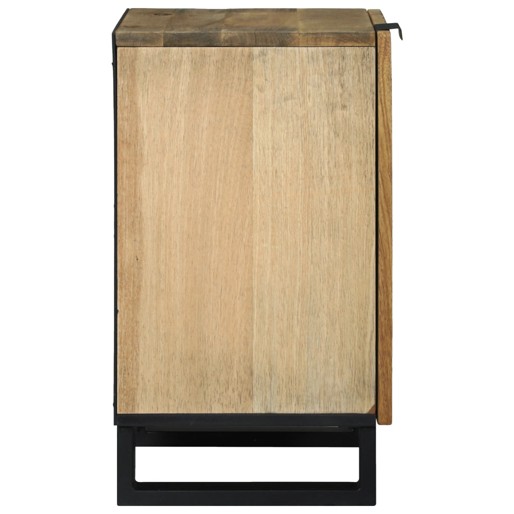 Mobile da Bagno 38x33.5x58 cm Legno Massello Mango e Legno Ingegnerizzato