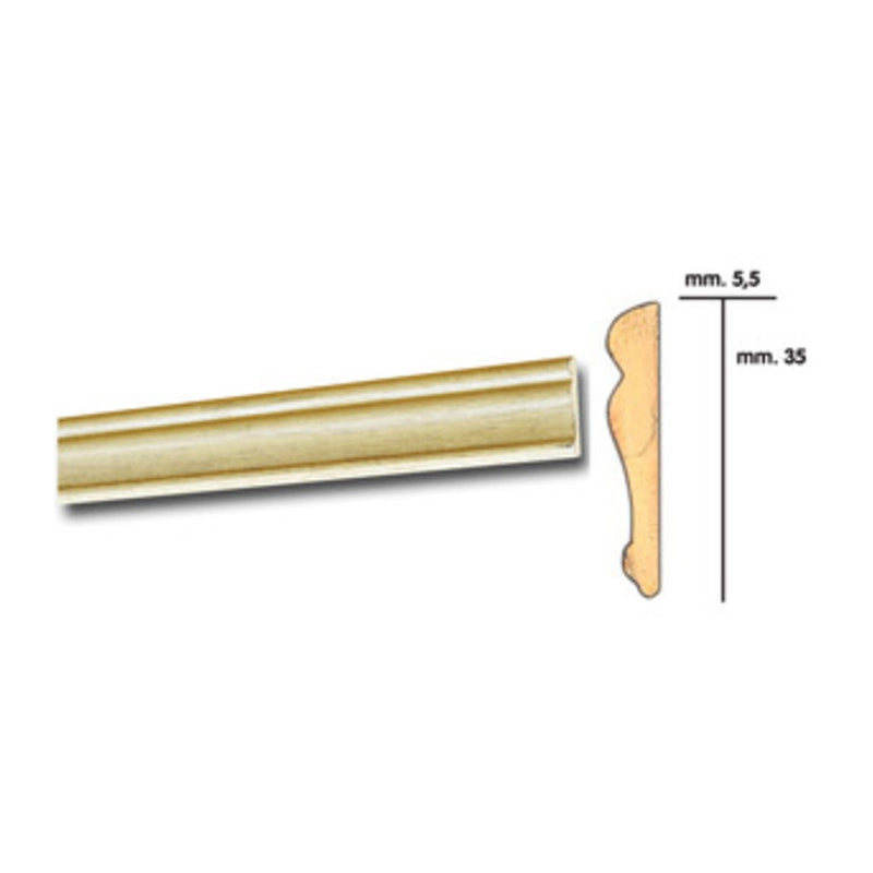 CORNICE PER PARATI 5,5X35 BAROCCO 200 CM ROVERE- 25,0 pz