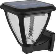 Lampada per esterni alimentata da pannelli solari quadrata 1,5W 2700K nera IP44 resistente all'usura