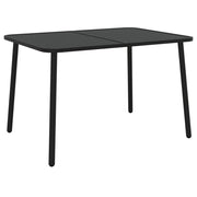 Tavolo da Giardino | Tavolino da esterno Antracite 110x80x71 cm Acciaio