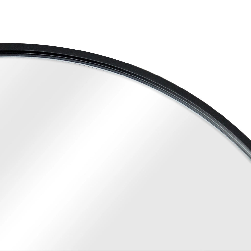 Specchio da Terra 'Bugnara' a Figura Intera 160 x 40 cm - Nero [en.casa]