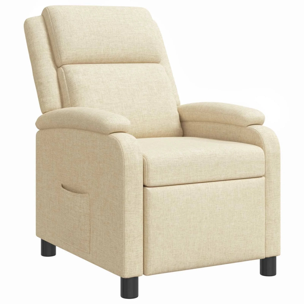 Divano Sedia-Poltrona reclinabile Crema Tessuto 705101