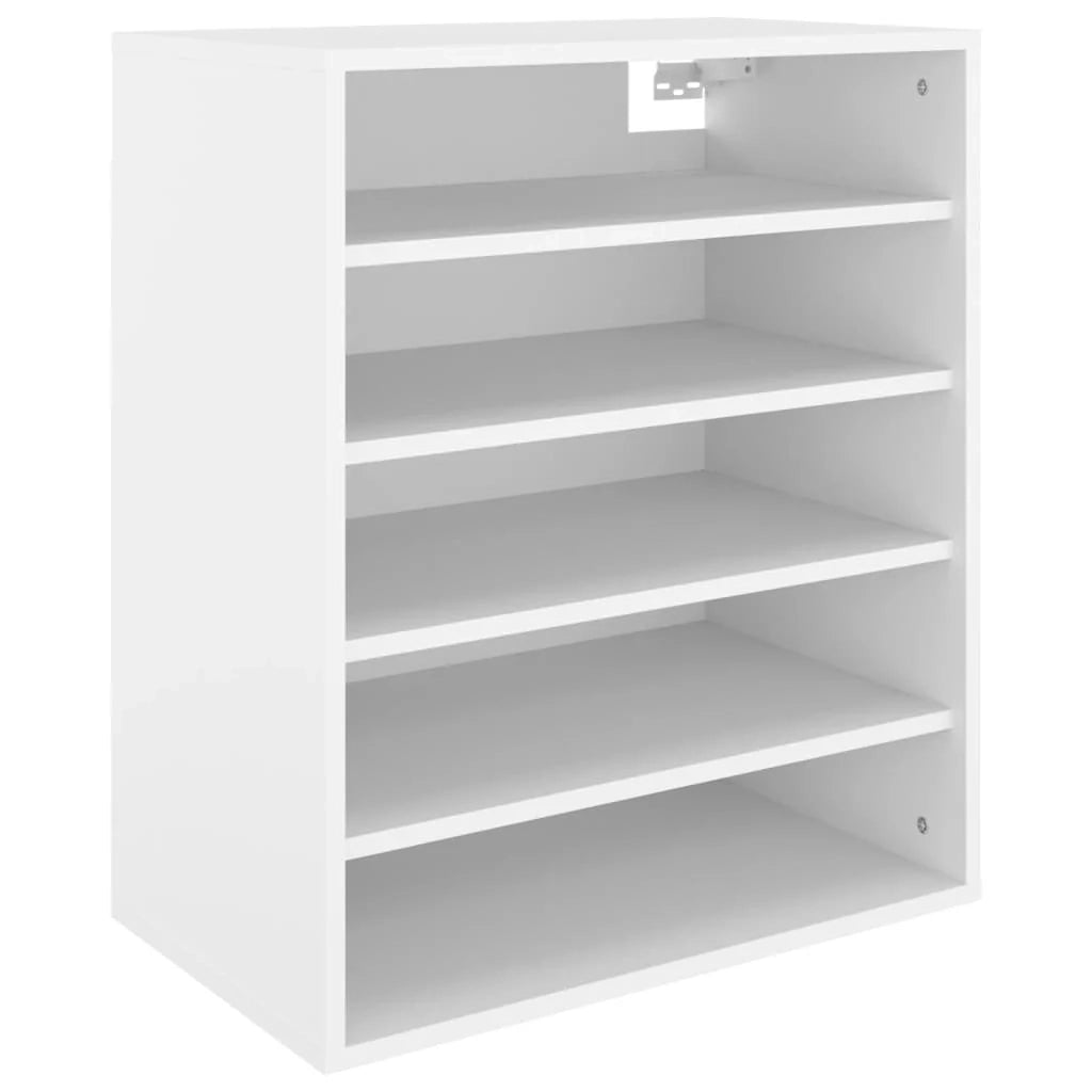 Scarpiera mobile contenitore per scarpe mobile per ingresso/corridoio/soggiorno 60 x 35 x 70 cm legno ingegnerizzato bianco 02_0021486