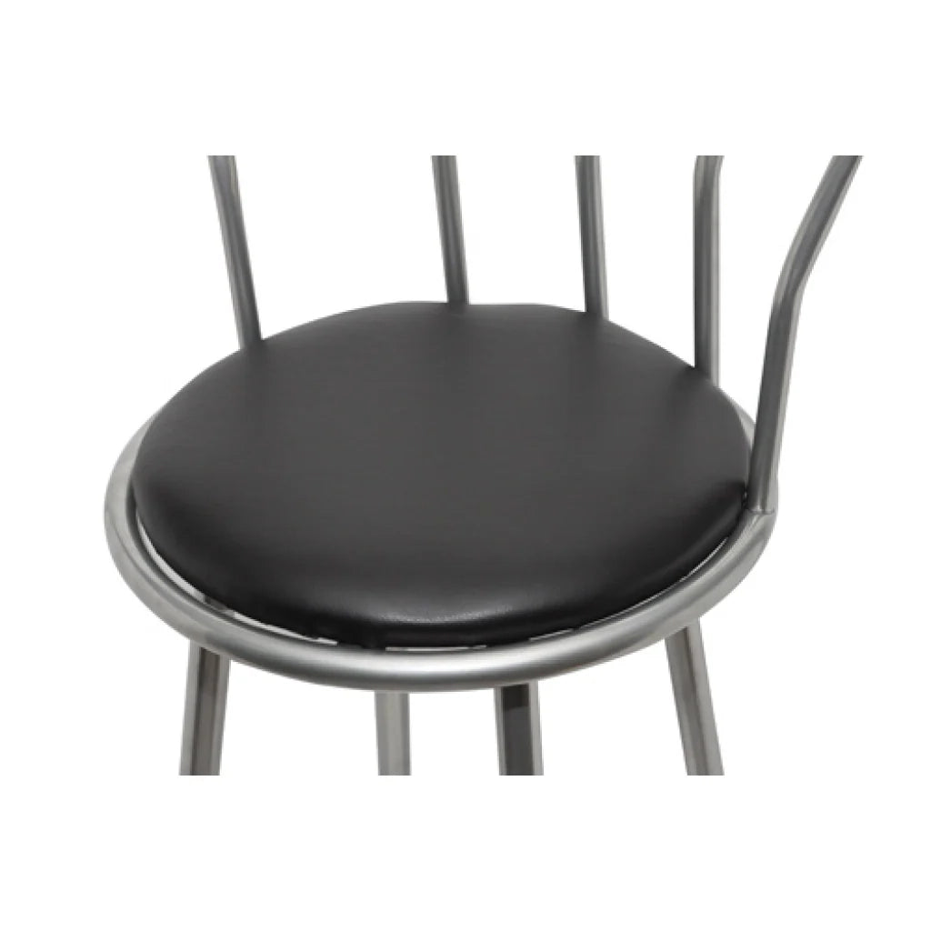 Set di 2 sgabelli da bar in legno nero dal design moderno 1202011