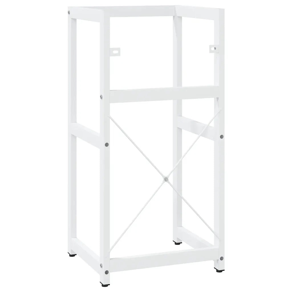 Struttura per Lavabo da Bagno Bianca 40x38x83 cm in Ferro 338496