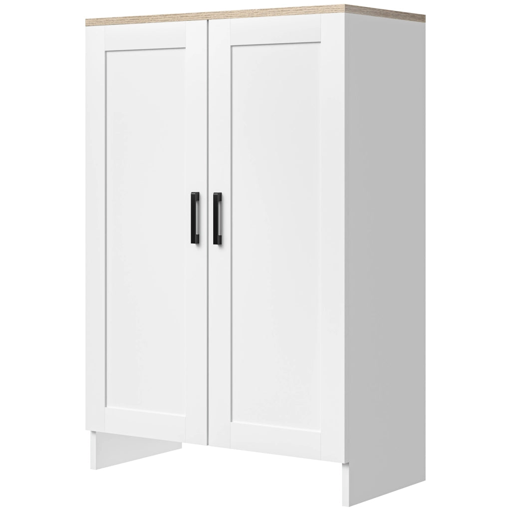 Armadio bianco con ante e ripiani regolabili ¨C Minimal ¨C 60x30x90 cm