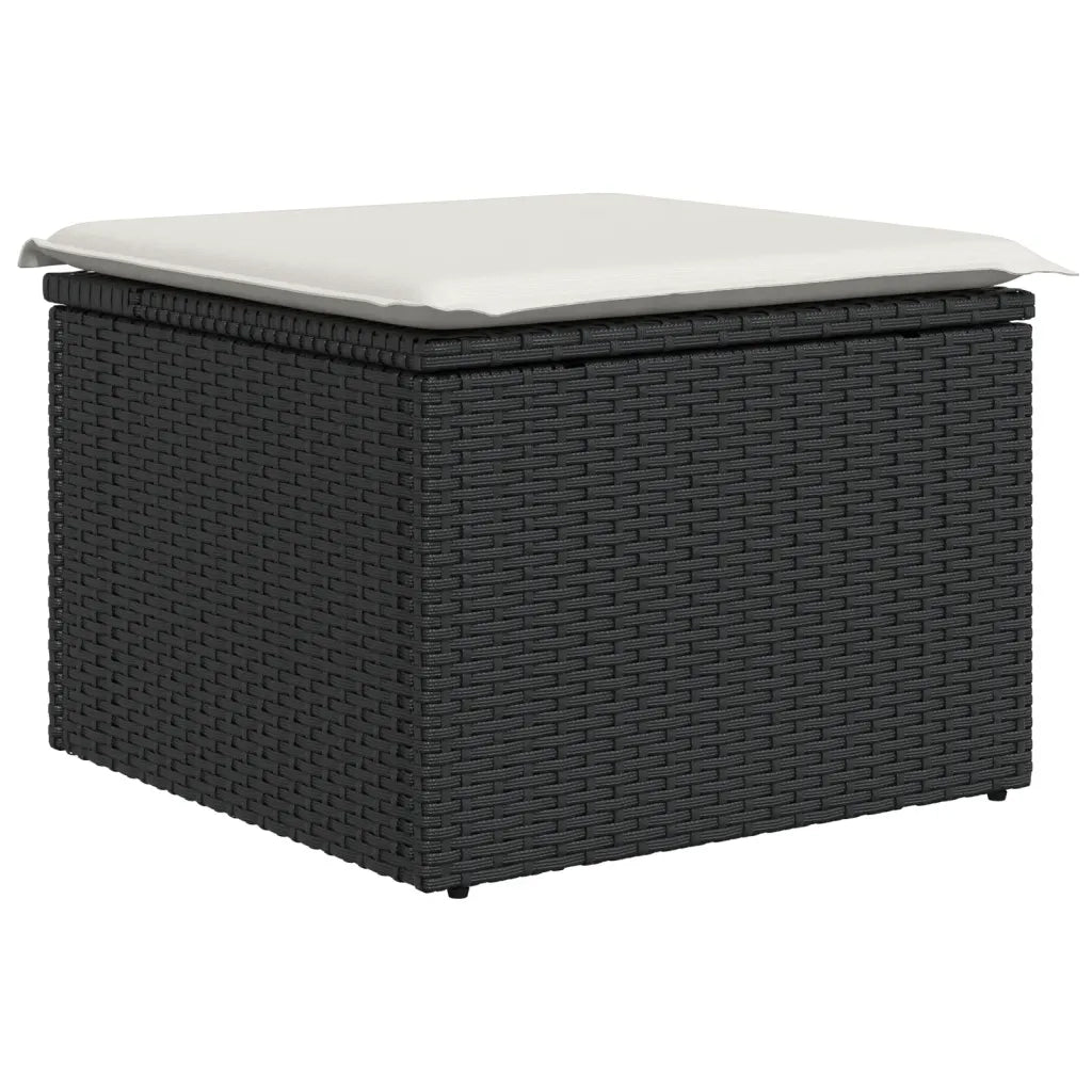 Set Divani da Giardino 13pz con Cuscini Nero in Polyrattancod mxl 90893