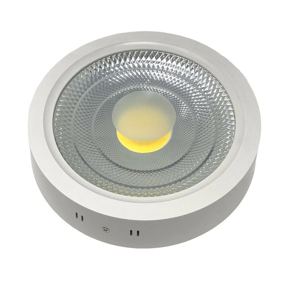Trade Shop - Plafoniera Led Cob 25 Watt Montaggio A Soffitto Luce Calda Fredda Naturale - -bianco Naturale      -