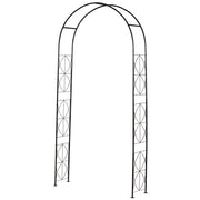 Arco per Rose in Metallo ¨C zephmum ¨C 114x30x230 cm Nero