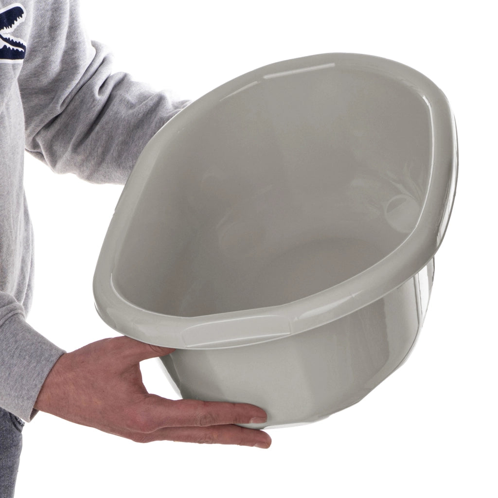 Bacinella in plastica KADAX da 12 litri, ovale, con manici