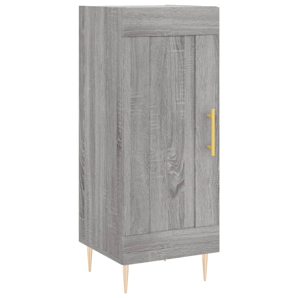 Buffet credenza cassettiera armadio mobile contenitore organizer cucina soggiorno salotto rovere Sonoma alto 34,5 x 34 x 180 cm legno ingegnerizzato grigio 02_0035220