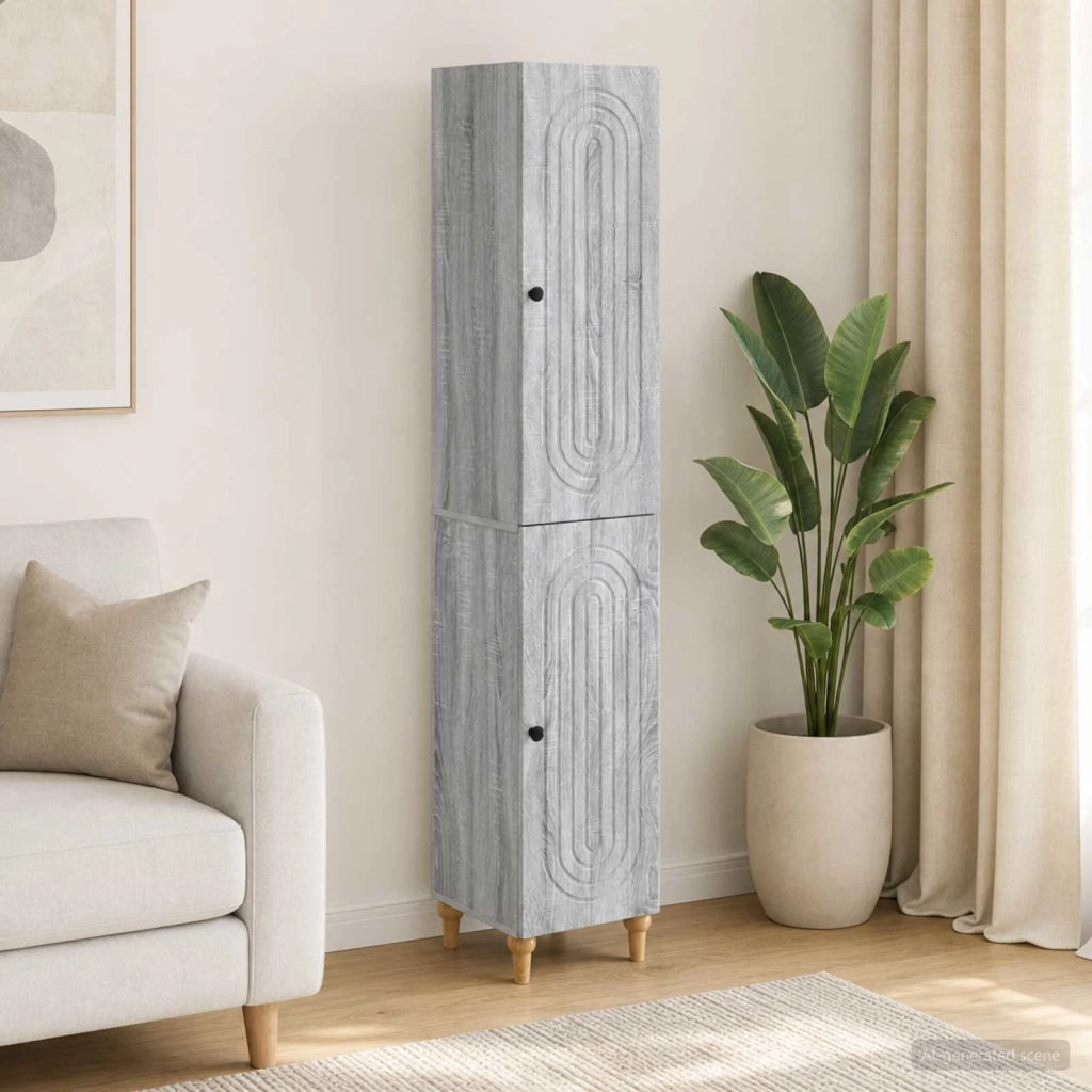 Set di armadi 2 pcs Sonoma grigio Legno ingegnerizzato 3416454