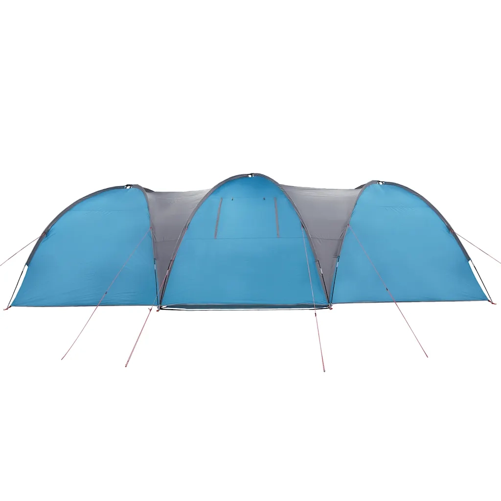 Tenda da Campeggio a Cupola per 8 Persone Blu Impermeabile