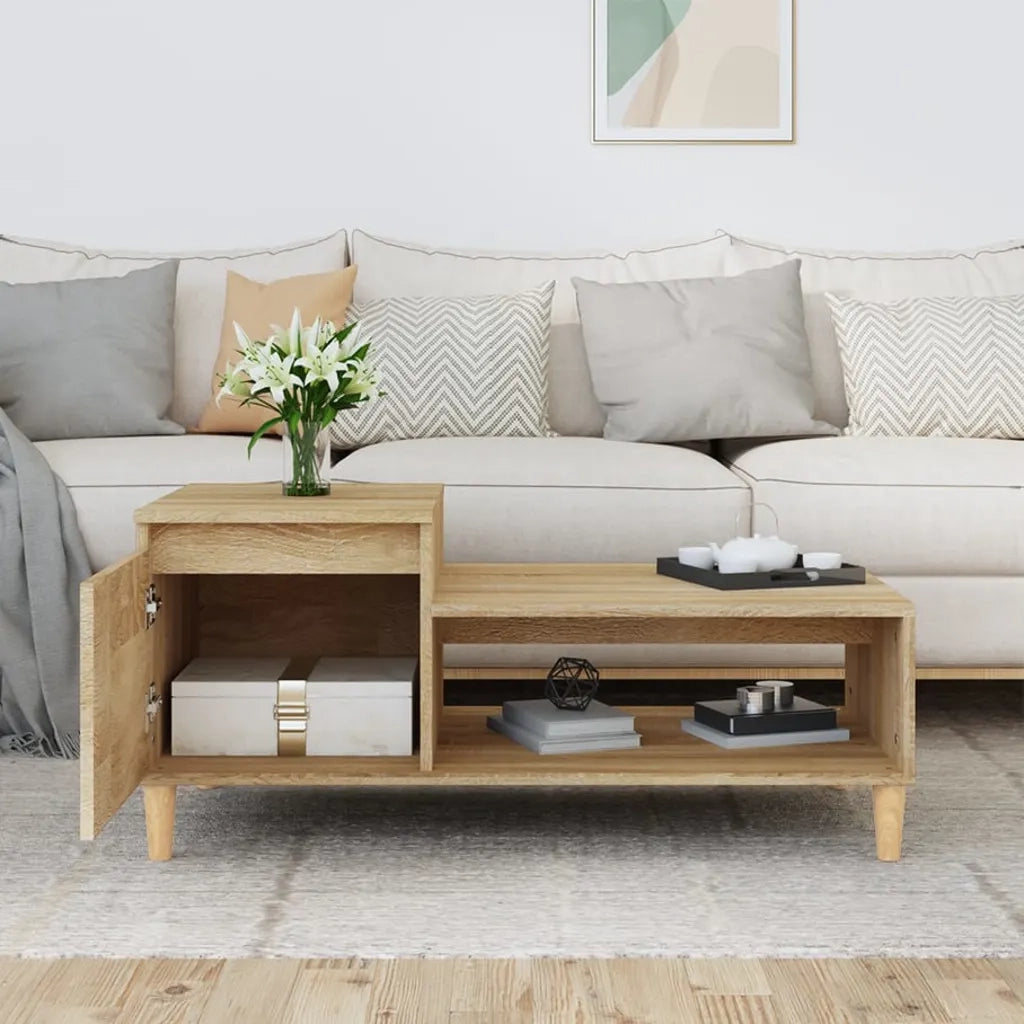 Tavolino da salotto | Tavolino da caff¨¨ | Tavolino da Soggiorno Rovere Sonoma 100x50x45cm Legno Multistrato