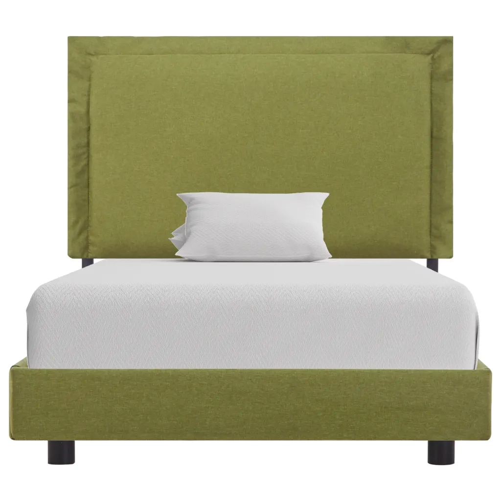 Giroletto senza Materasso Verde in Tessuto 90x200 cm 280996