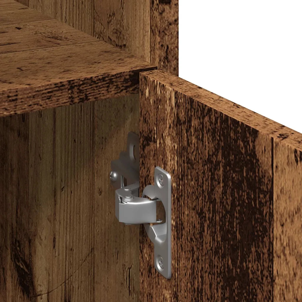 Mobile da Bagno Legno Antico 30x30x179 cm in Legno Multistrato 856140