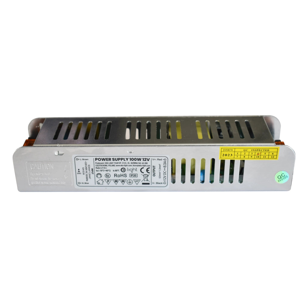 Alimentatore LED 100W 12V DC IP20 metal Eko-Light EKZAS366