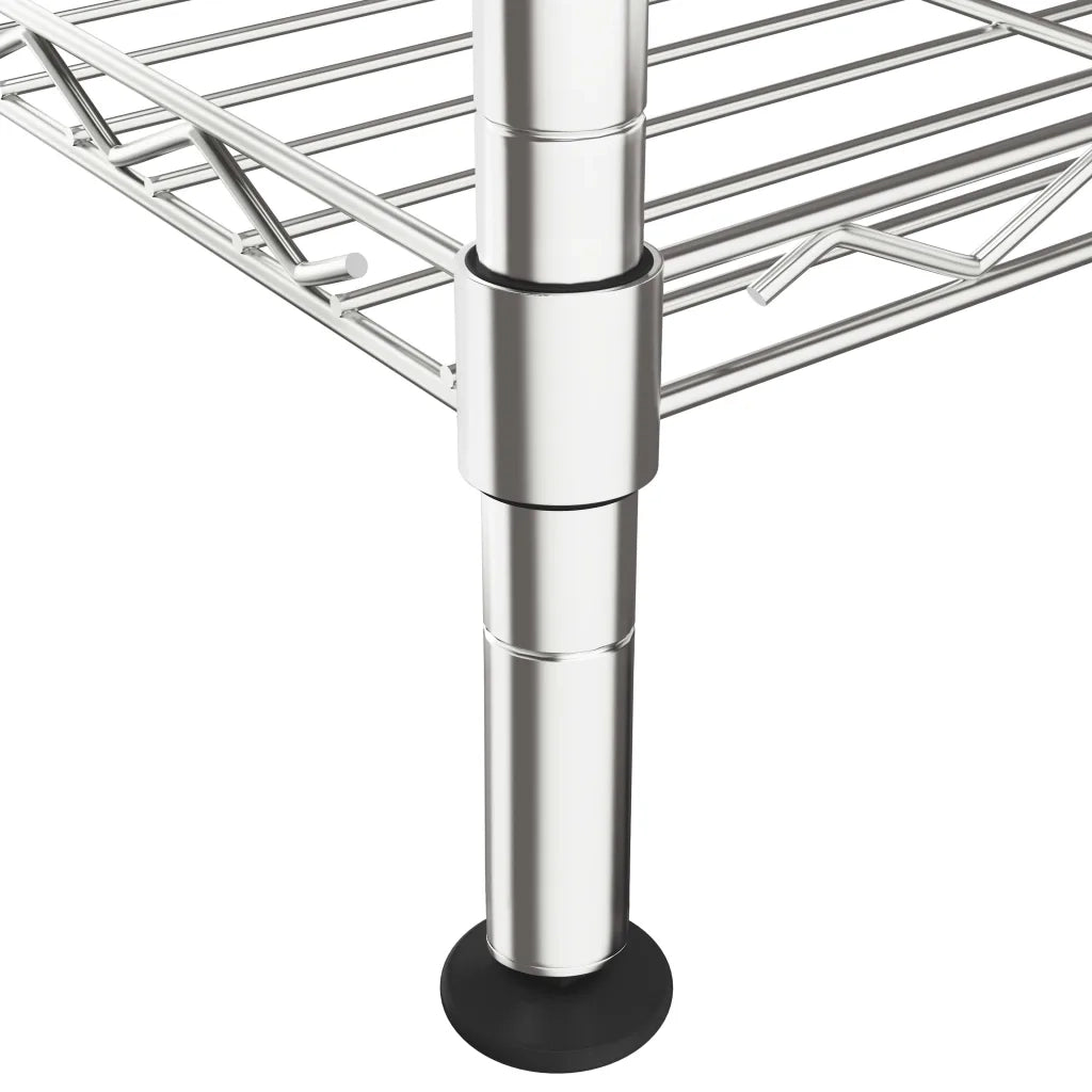 Scaffale a 5 Livelli 90x35x180 cm Cromato 250 kg CFW1103027