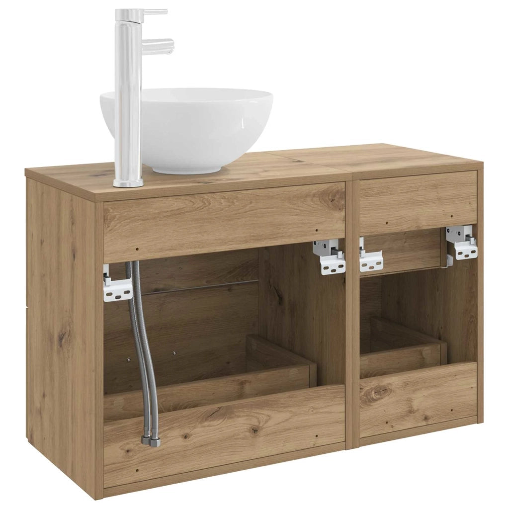 Set di mobili per il bagno 2 pcs Rovere Artigianale 3403951