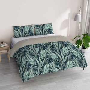 Copripiumino Singolo con Federe Stampato in Microfibra Tropical