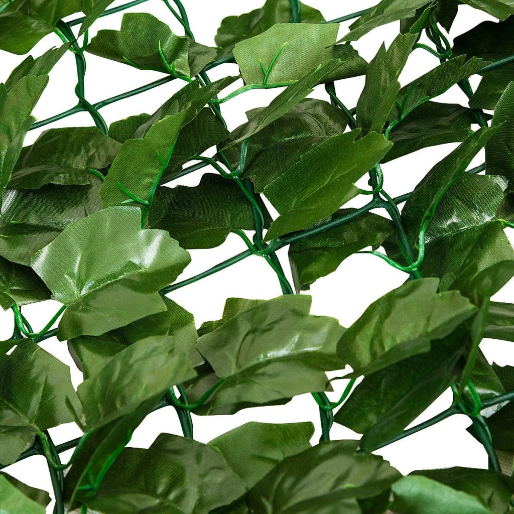 Siepe Artificiale con Foglie Edera Sintetica per Balcone Recinzioni Ringhiere Giardino (150 x 240 cm)