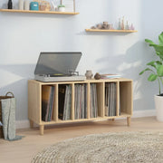 Mobile Porta Dischi Rovere Sonoma 100x38x48cm Legno Multistrato 831976