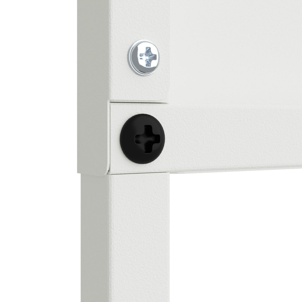 vidaXL Pannello Decorativo da Giardino Altro Bianco 32 x 140 cm